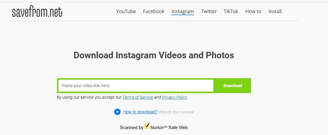 Savefrom Download Instagram Video